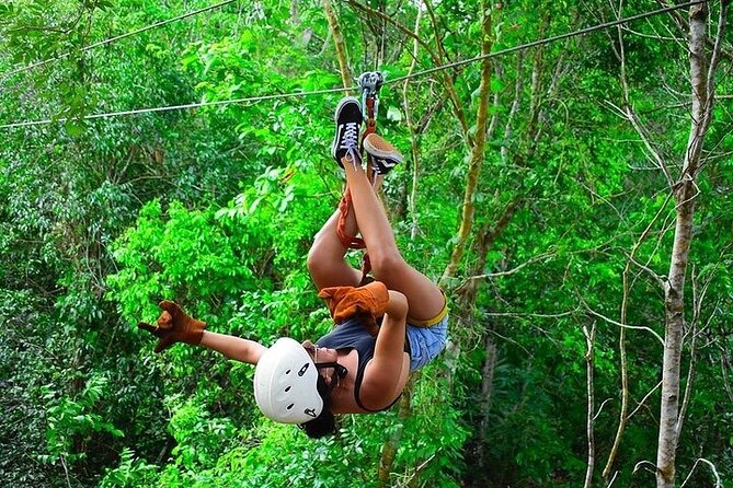 ATV Jungle Adventure with Ziplines, Cenote & Tulum Pickup - Cenote swim: natural freshwater cooldown in the jungle