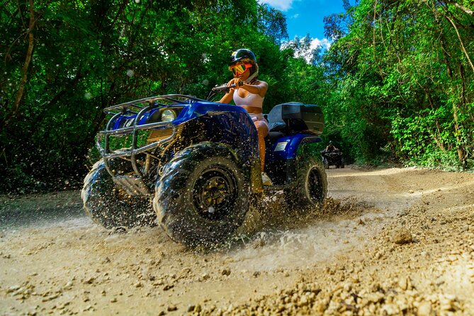 ATV, Zipline and Cenote at Extreme Adventuring with Tulum Pickup - Stop 1: Ruta de los Cenotes and your ATV ride