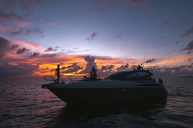 Cancun: 4-Hour All Inclusive Luxury Yacht – 50' Cranchi - Crew Service Style: Captain Oscar and Hostess Key Make It Run Smooth