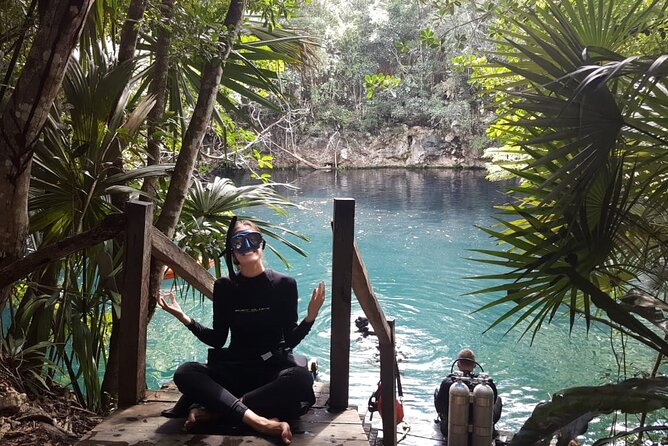 Freediving Intro for Beginners in a Cenote in Tulum Mexico - Private transport from Tulum downtown (and the pickup catch)