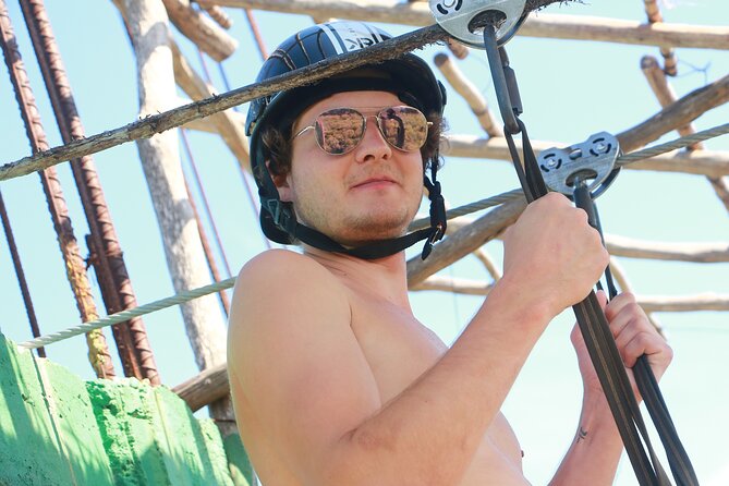 Maya ATV with Cenote and Zipline from Tulum - Rappel down 4 meters: the controlled thrill step