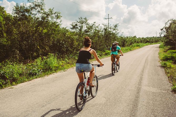 Mayan Backroads Private Bike Tour from Tulum - Cenote Esmeralda: the cooling-off swim that breaks up the ride
