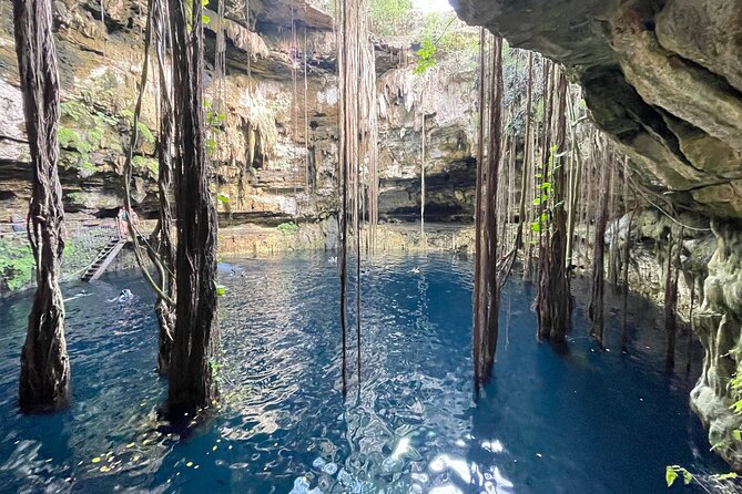 Private Tour 3 Cenotes & Valladolid Suytun Oxman Saamal Lunch - Cenote Xux Ha: a cave-like cenote with clear water