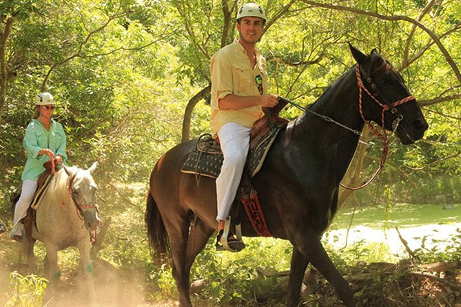 Tulum Jungle Horseback Ride + ATV + Ziplines + Cenote Combo Tour - Horseback riding in the jungle: relaxing… and sometimes shorter than hoped