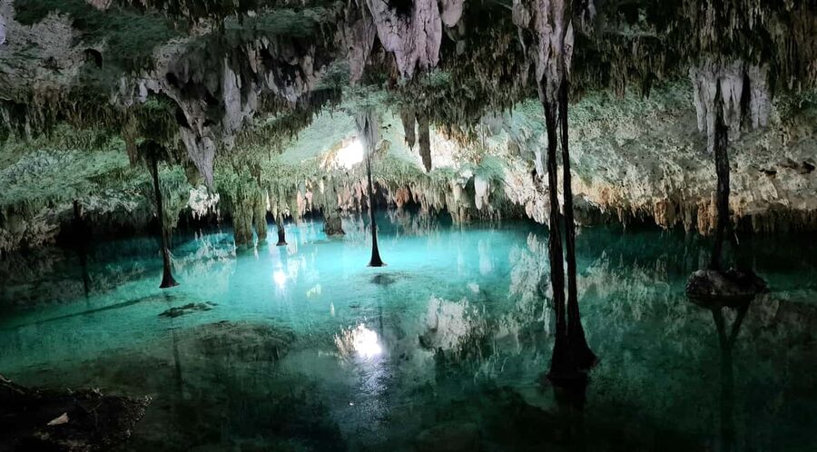 Tulum: Private Tour 2 Cenotes Sac Actun, the longest underground river in the world - Stop 1: Cenote Xunaan Ha, with cavern time and a full hour in the water